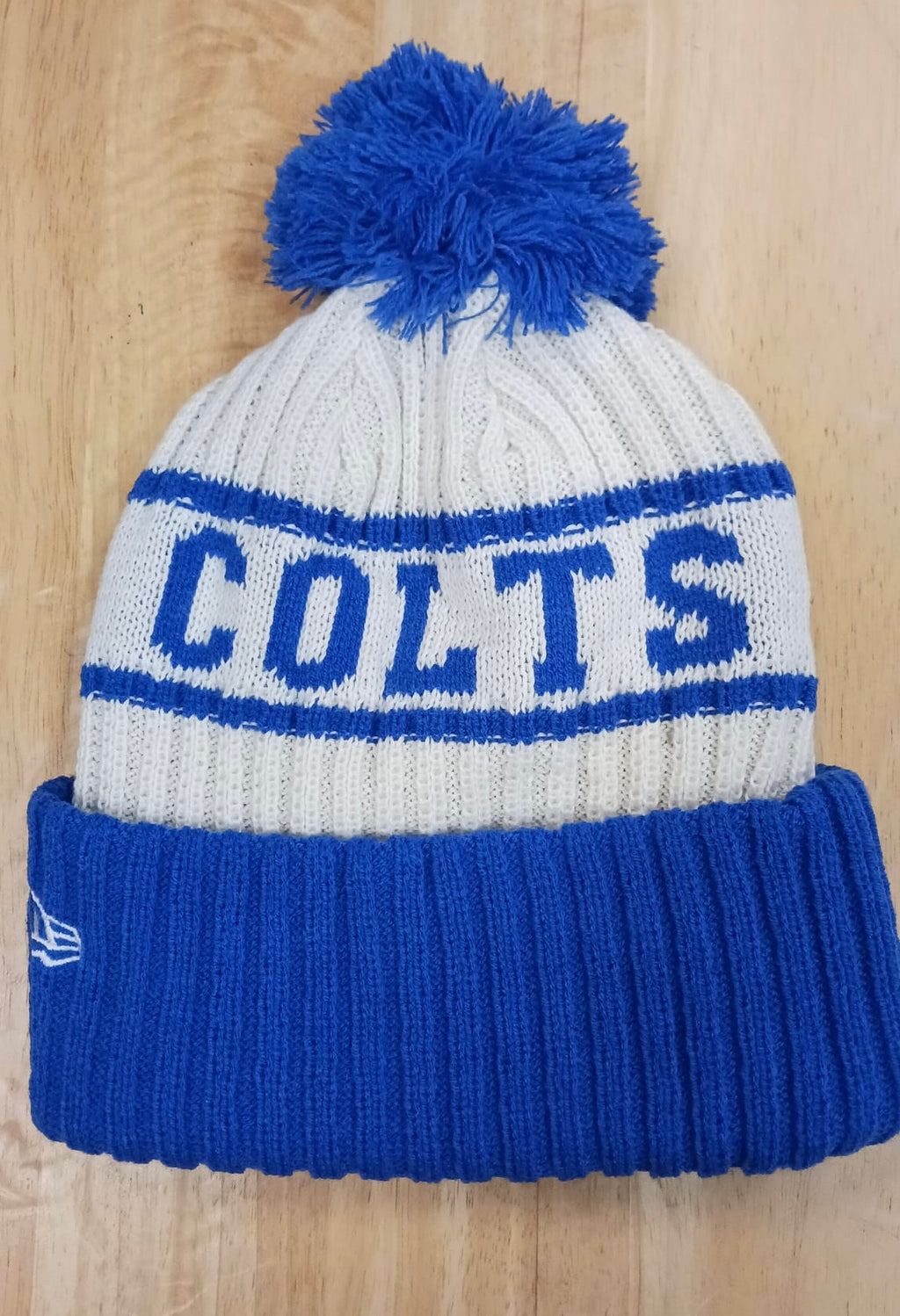 Indianapolis Colts NFL New Era winter knit Hat with Pom Pom