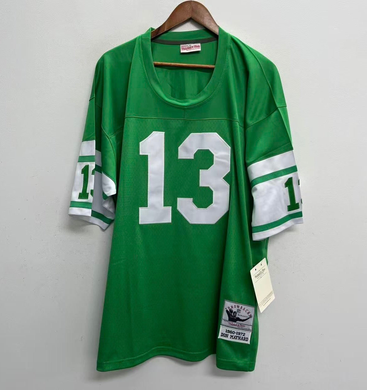 Don Maynard New York Jets Official NFL Mitchell & Ness Jersey green