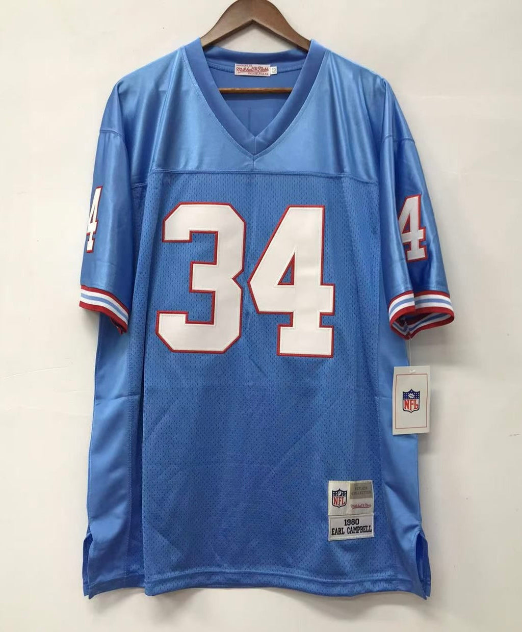 Earl Campbell Houston Oilers Official NFL Mitchell & Ness Jersey