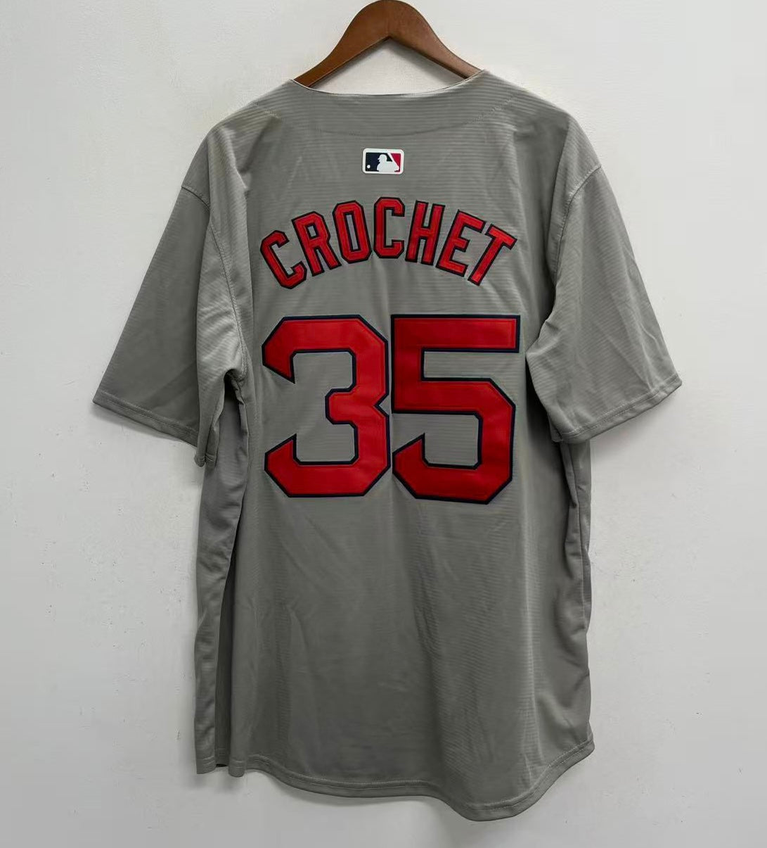 Garrett Crochet YOUTH KIDS Boston Red Sox Official MLB Nike Jersey gray