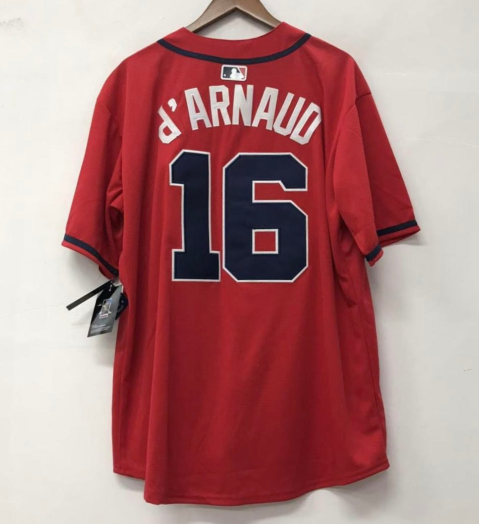 Travis d’Arnaud Atlanta Braves Jersey Nike red