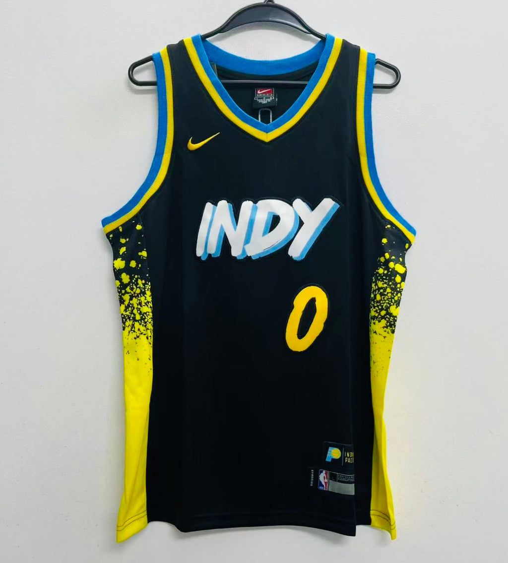 Tyrese Haliburton YOUTH KIDS Official NBA Nike Jersey White
