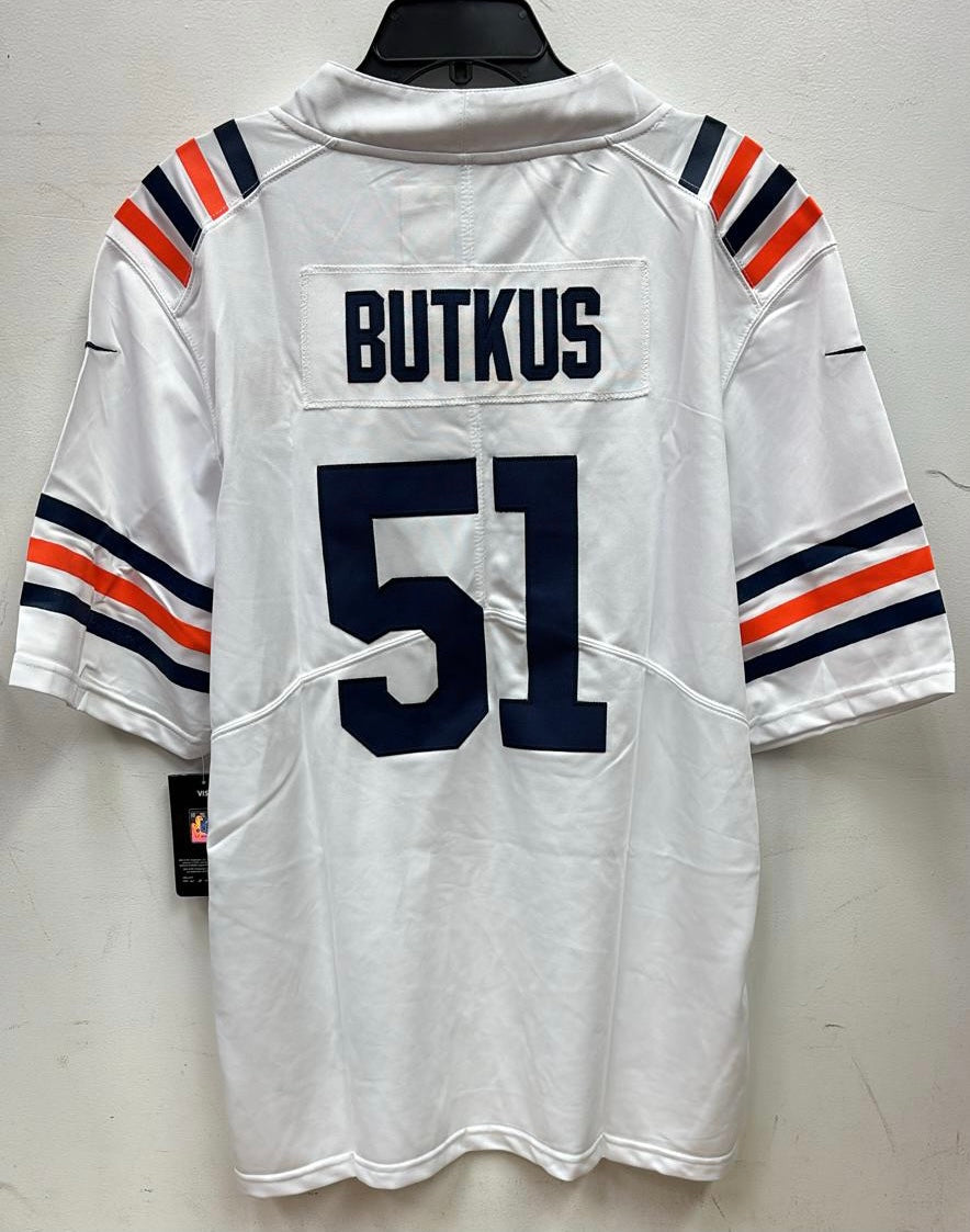 Dick Butkus Chicago Bears Jersey white Nike