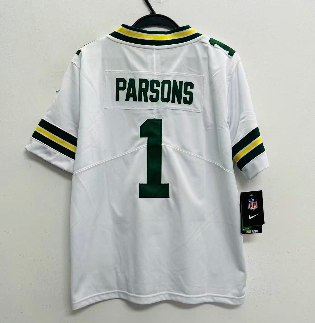 Micah Parsons YOUTH KIDS Green Bay Packers Official NFL Jersey white