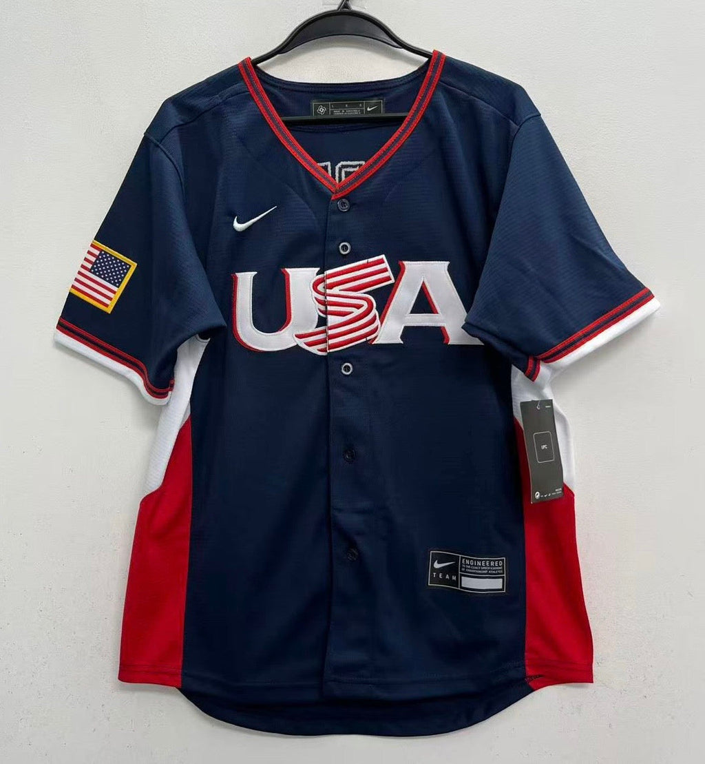 Bryce Harper YOUTH KIDS 2026 Team USA Baseball Official Nike Jersey blue