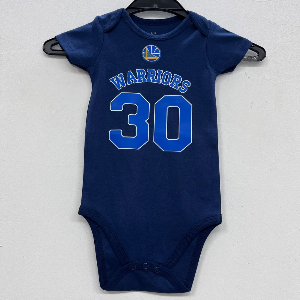 Stephen Curry Golden State Warriors baby onesie creeper snap suit b/t blue