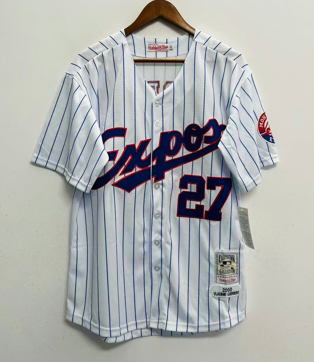 VLADIMIR GUERRERO Montreal Expos Official MLB Mitchell & Ness Jersey White