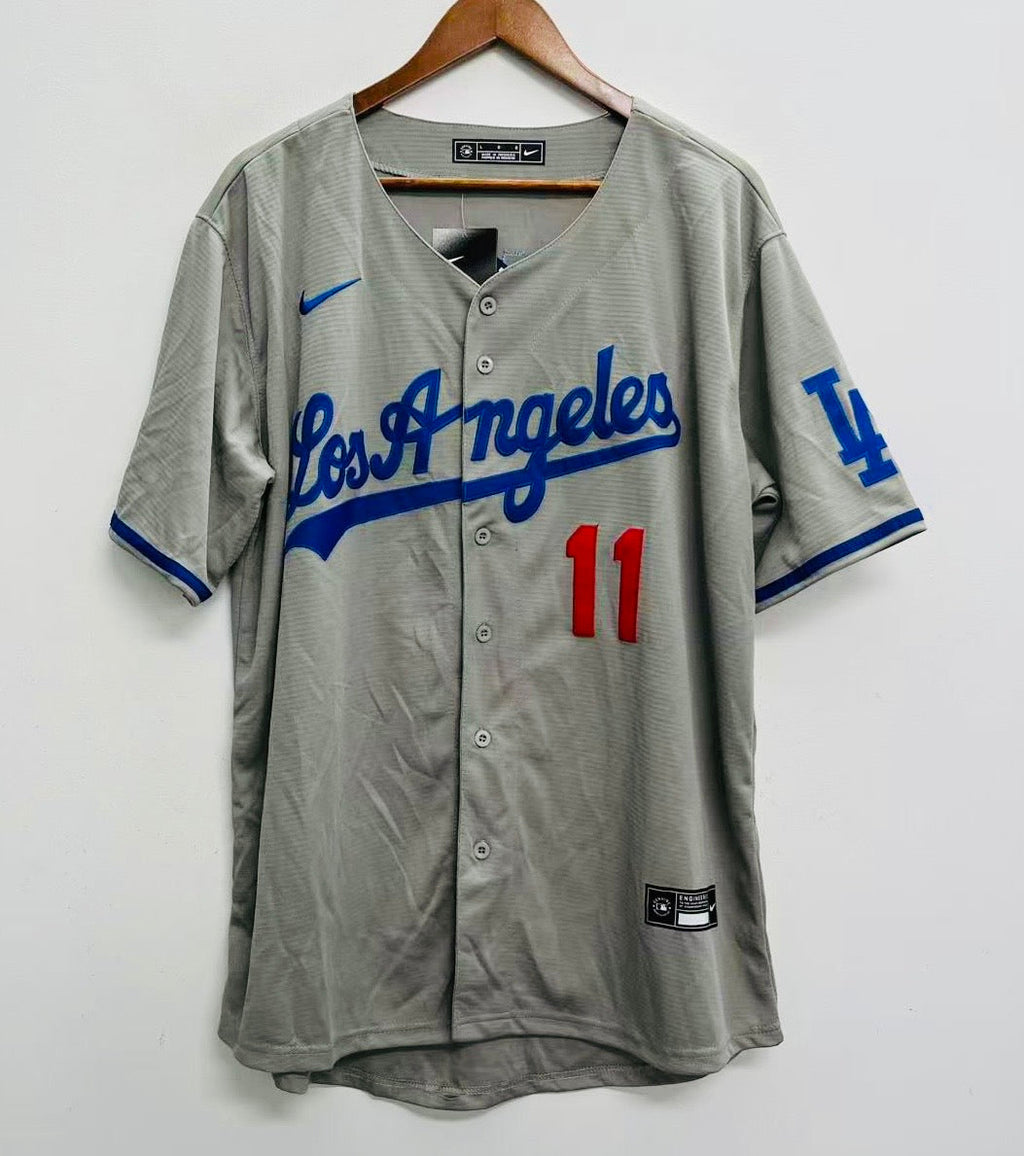 Roki Sasaki Los Angeles Dodgers Official MLB Nike Jersey gray