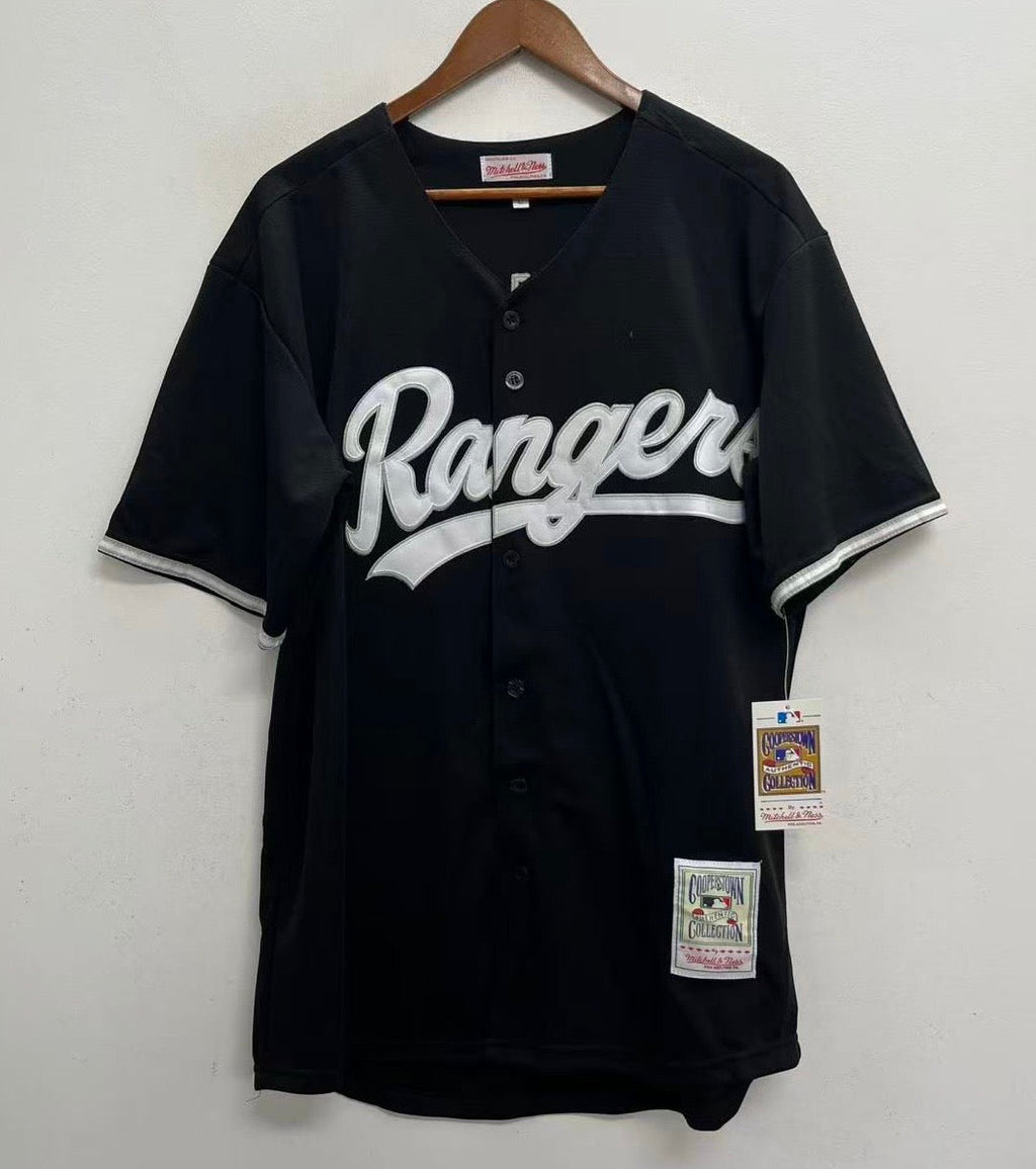 Ivan Rodriguez Texas Rangers Official MLB Mitchell & Ness Jersey black