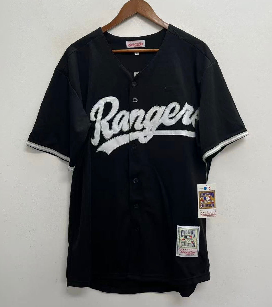 Ivan Rodriguez Texas Rangers Official MLB Mitchell & Ness Jersey black