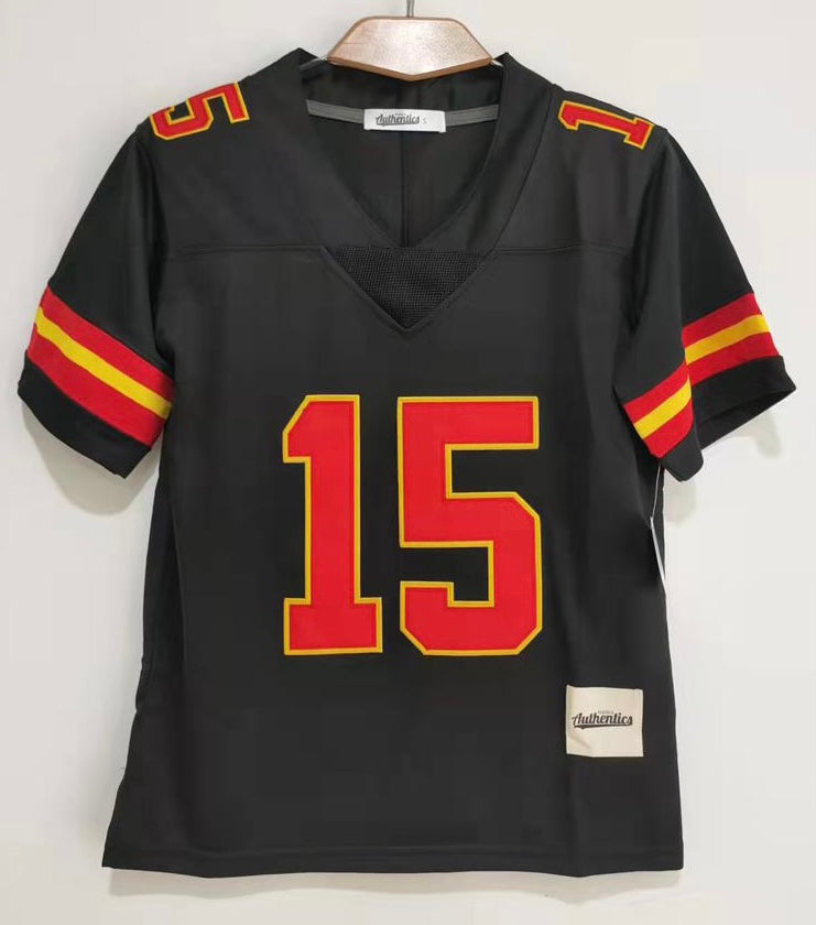 Patrick Mahomes YOUTH Kansas City Chiefs Jersey black Classic Authentics