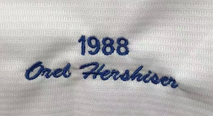 Orel Hershiser 1988 Los Angeles Dodgers Official MLB Mitchell & Ness Jersey