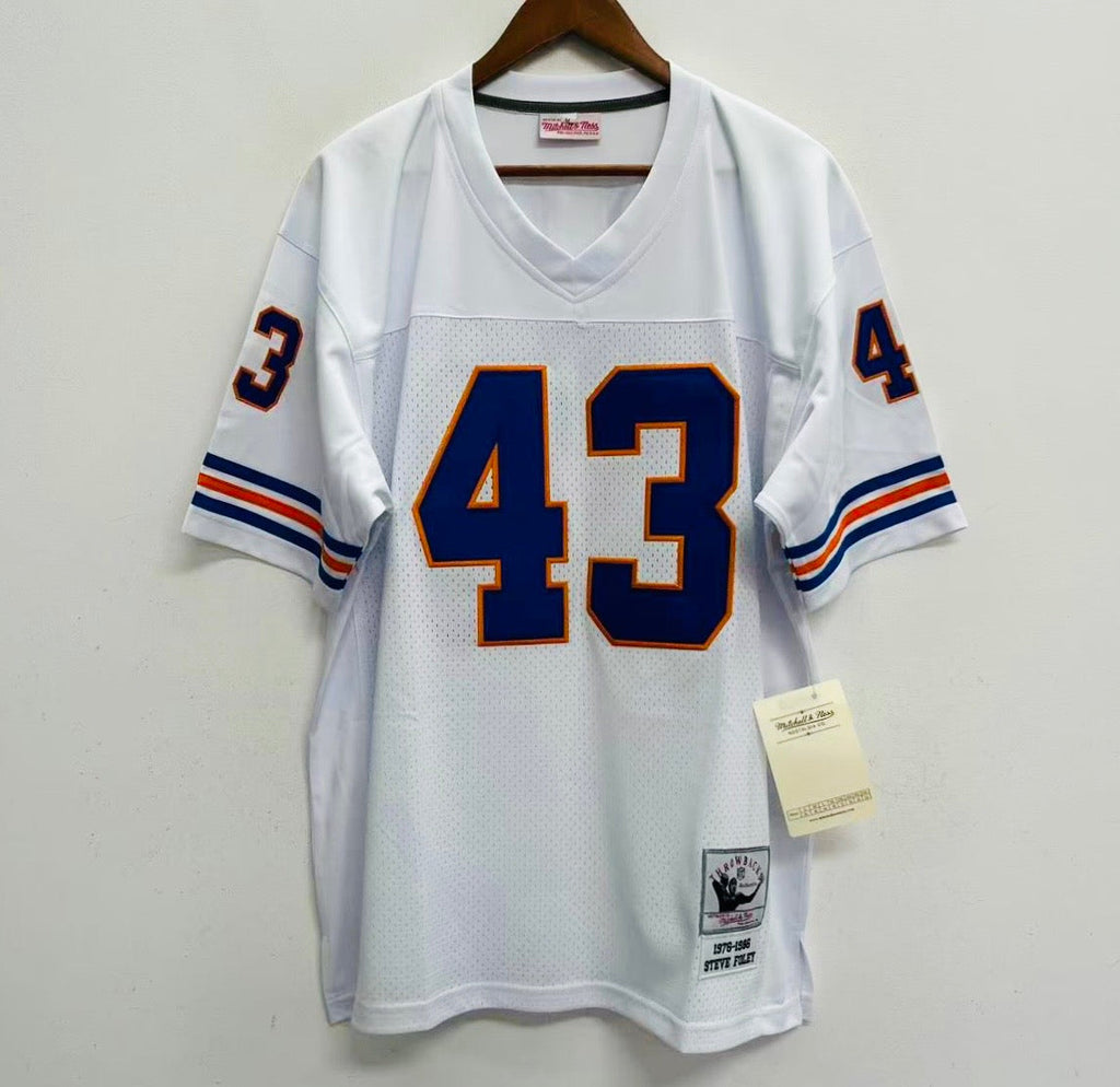 Steve Foley Denver Broncos NFL Mitchell & Ness Jersey white