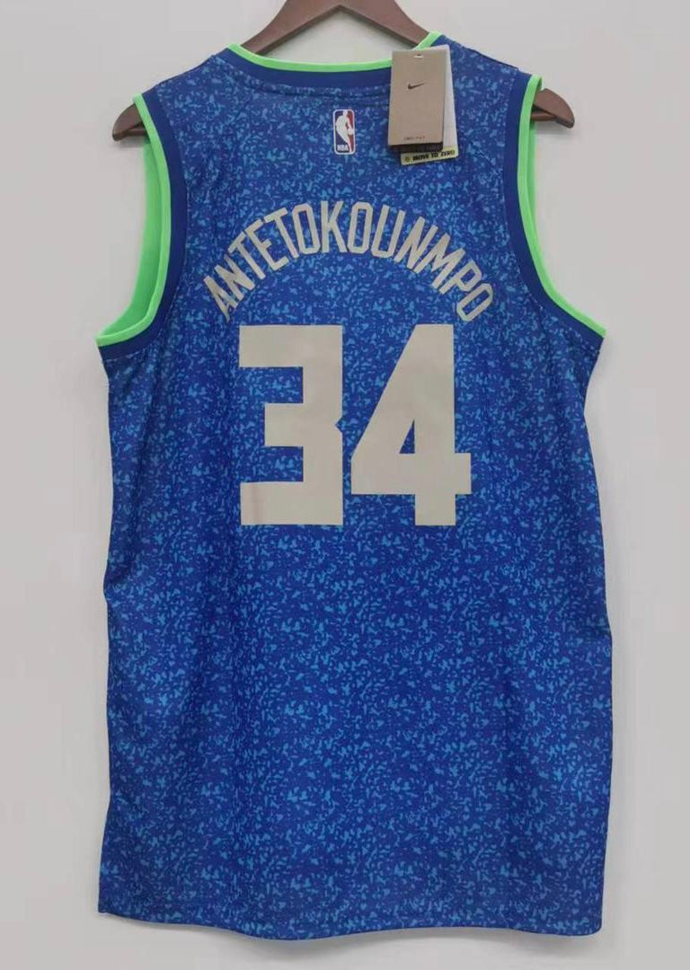Giannis Antetokounmpo Milwaukee Bucks Official NBA Nike Jersey