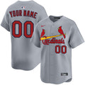 Any Name and Number customized YOUTH KIDS St. Louis Cardinals Official MLB Nike jersey gray