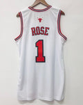 Derrick Rose Chicago Bulls Official NBA Adidas Jersey White