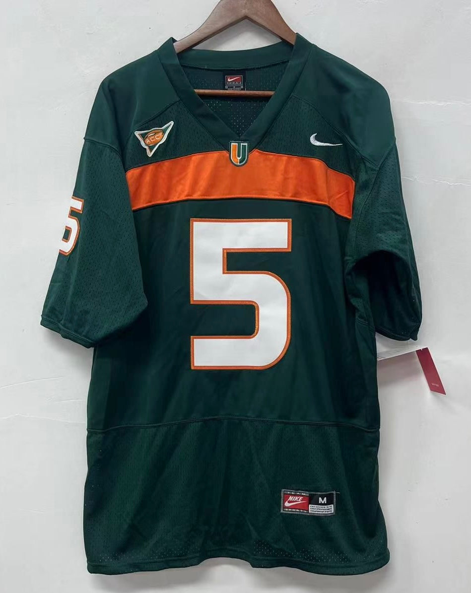 Andre Johnson or Duke Johnson Miami Hurricanes Official NCAA Nike Jersey