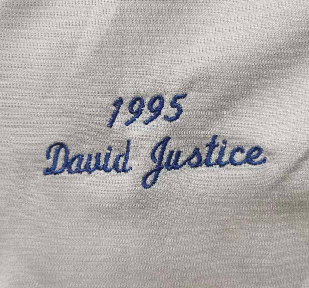 David Justice 1995 Atlanta Braves Official MLB Mitchell & Ness Jersey