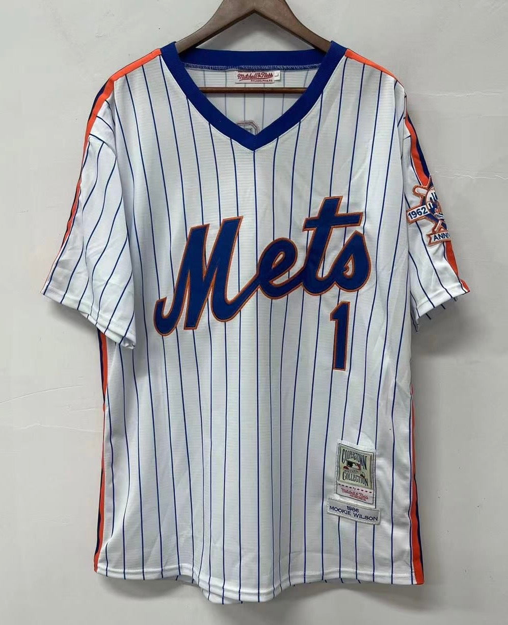 Mookie Wilson 1986 New York Mets Jersey Mitchell & Ness