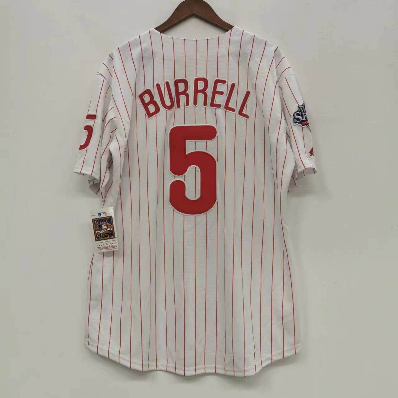 Pat Burrell Philadelphia Phillies 2008 World Series Jersey
