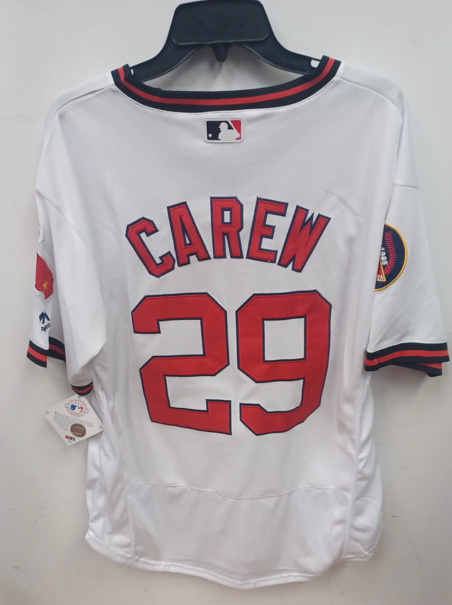 Rod Carew California Los Angeles Angels Official MLB Jersey Mitchell & Ness white