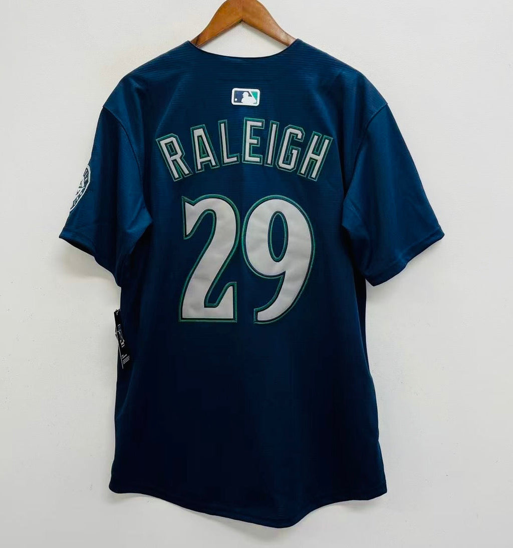 Cal Raleigh Seattle Mariners Official MLB Nike Jersey blue