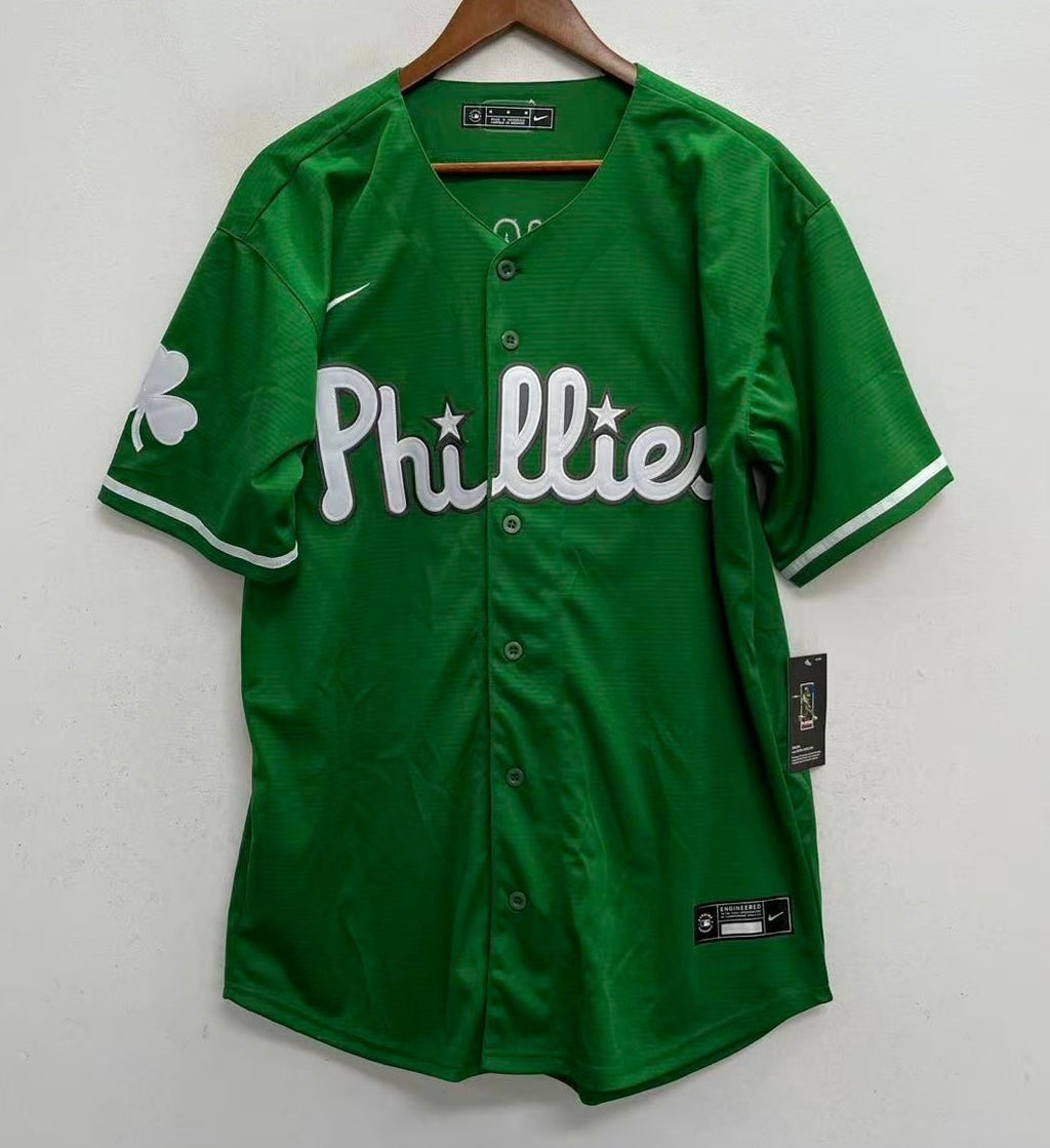 Kyle Schwarber Philadelphia Phillies Green St. Patrick’s Day Jersey
