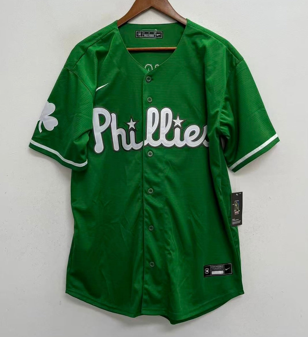 Kyle Schwarber Philadelphia Phillies Green St. Patrick’s Day Jersey