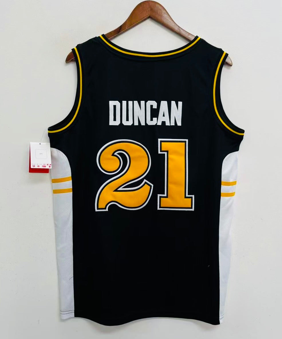 Tim Duncan Wake Forest Official NCAA NIKE jersey black