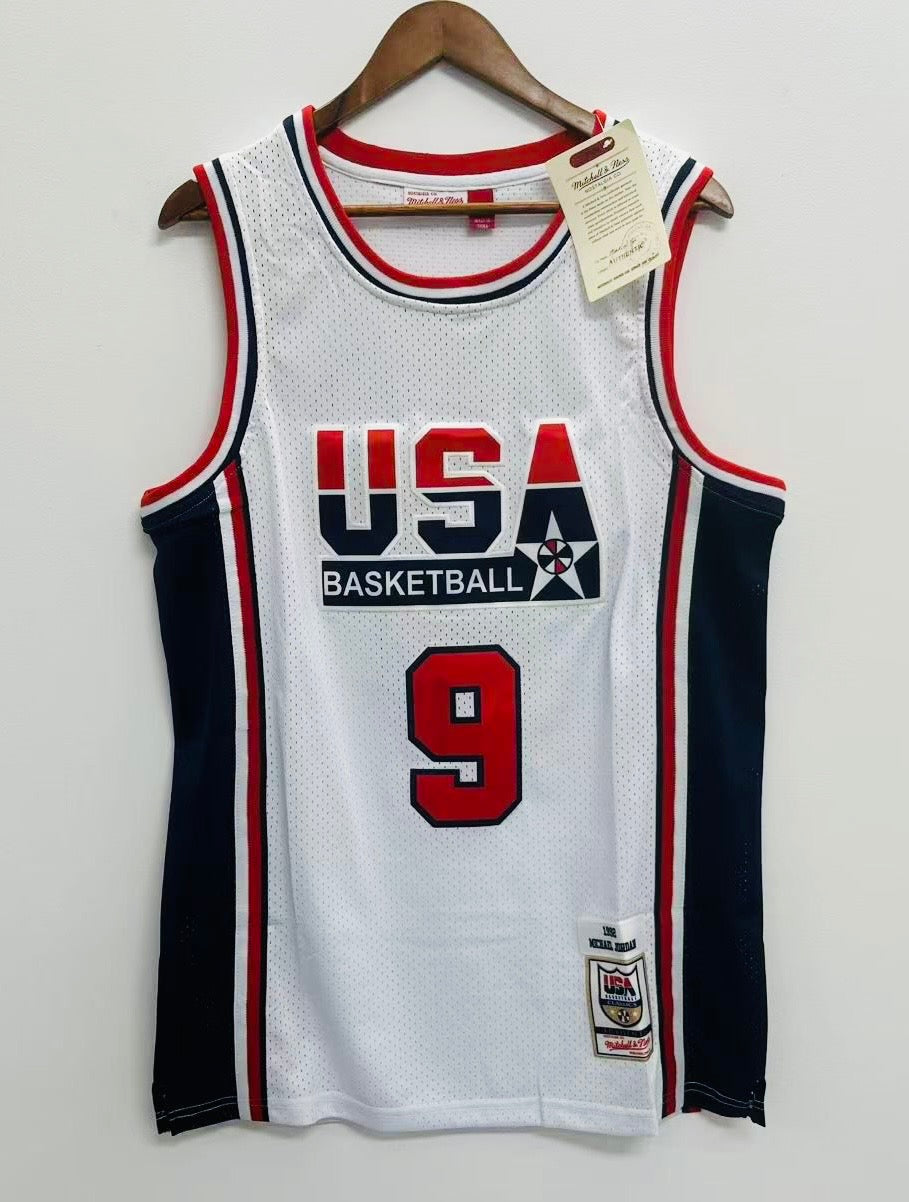 Michael Jordan 1992 USA Dream Team Jersey Mitchell & Ness White