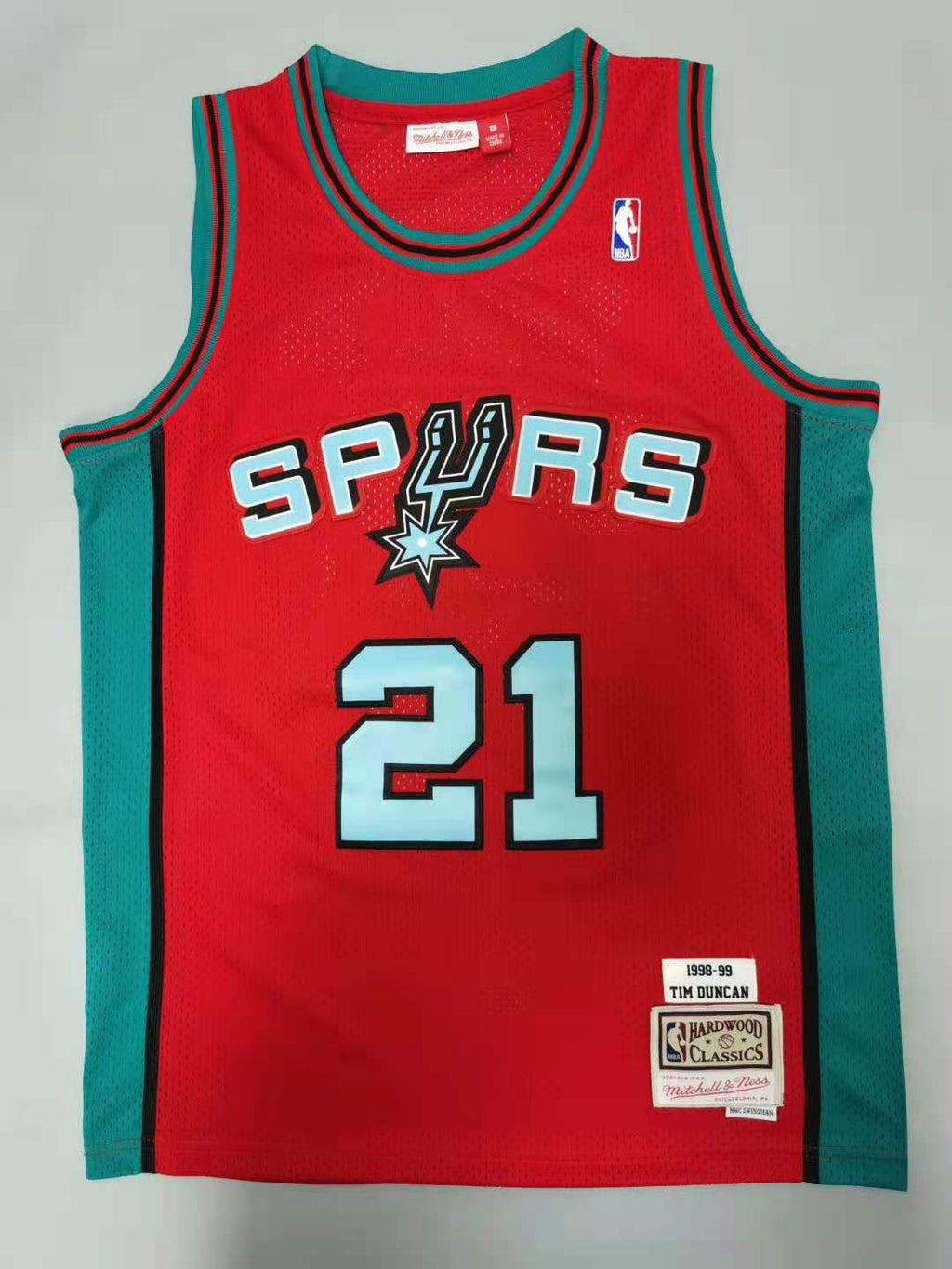 Tim Duncan San Antonio Spurs Jersey orange Mitchell & Ness