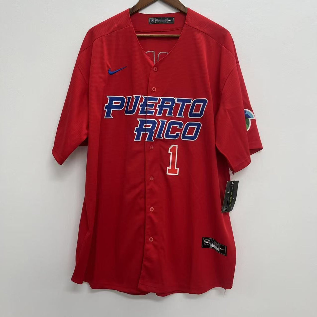 Carlos Correa Puerto Rico jersey Nike Red
