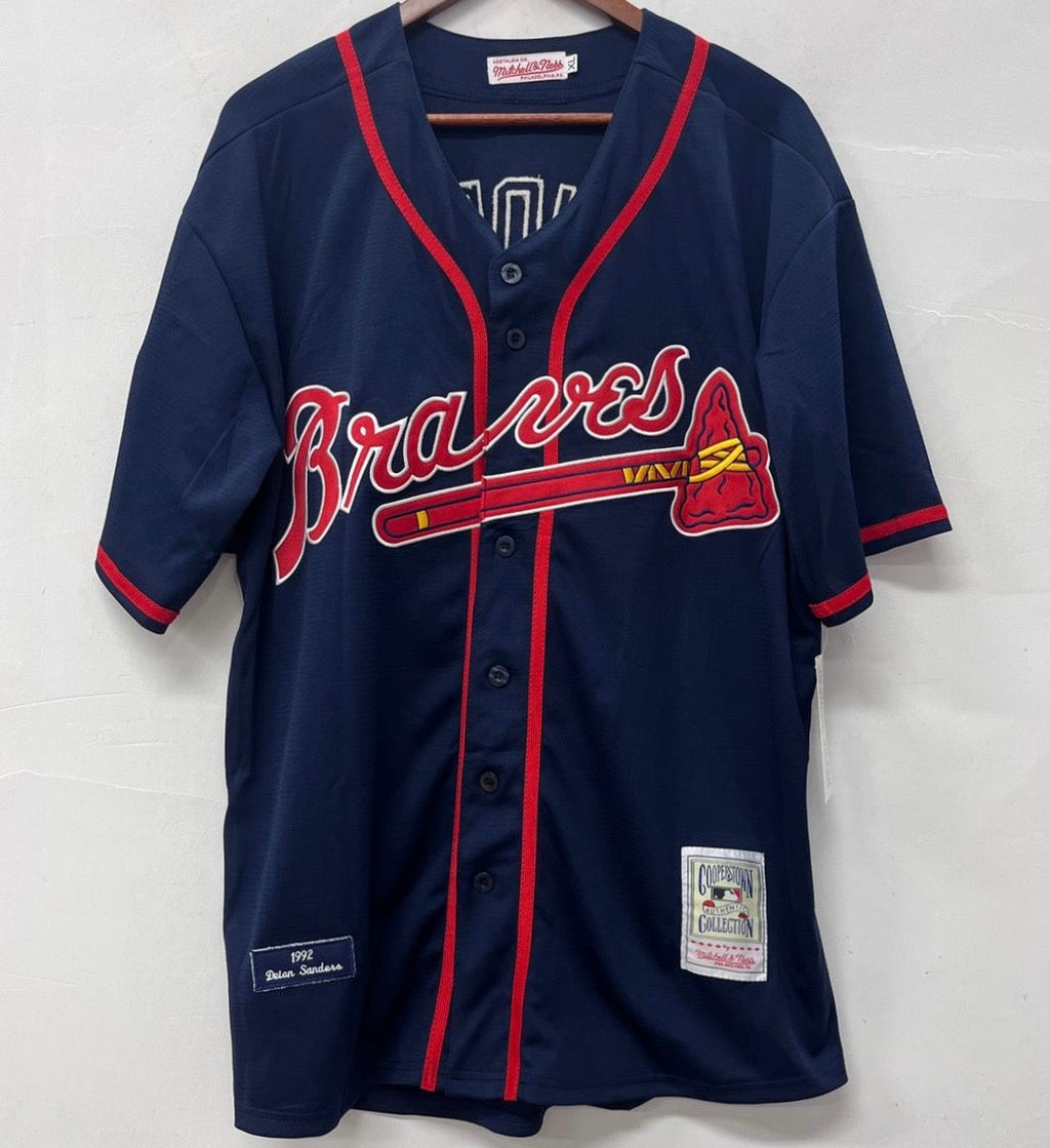 Deion Sanders Atlanta Braves 1992 Mitchell & Ness jersey blue
