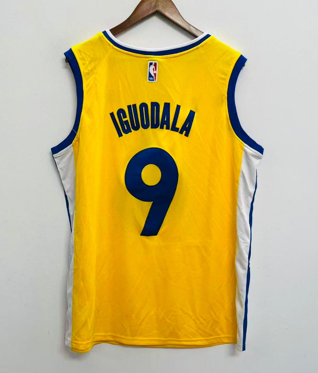 Andre Iguodala Golden State Warriors Official NBA Nike Jersey yellow