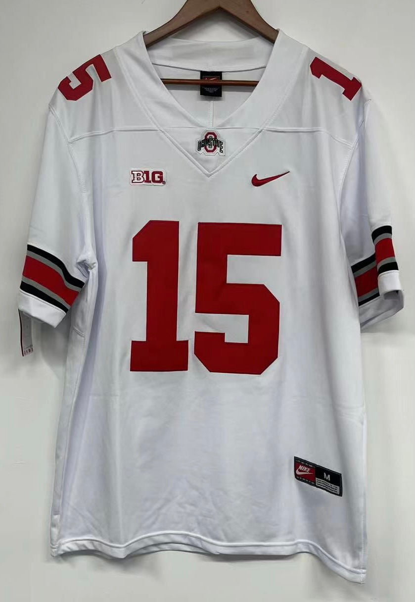 Ezekiel Elliott Jersey Ohio State Buckeyes Jersey white