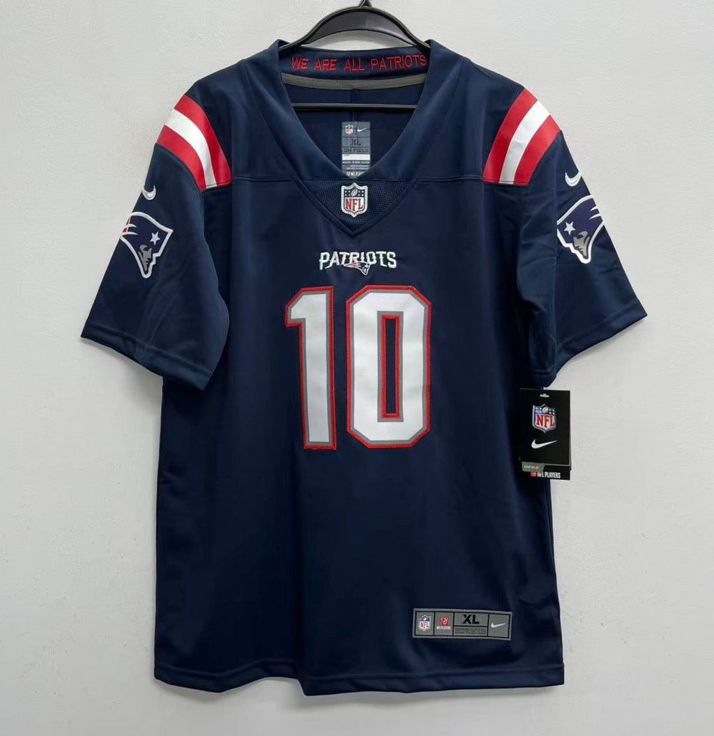 Drake Maye New England Patriots Official NFL Nike YOUTH KIDS Jersey blue