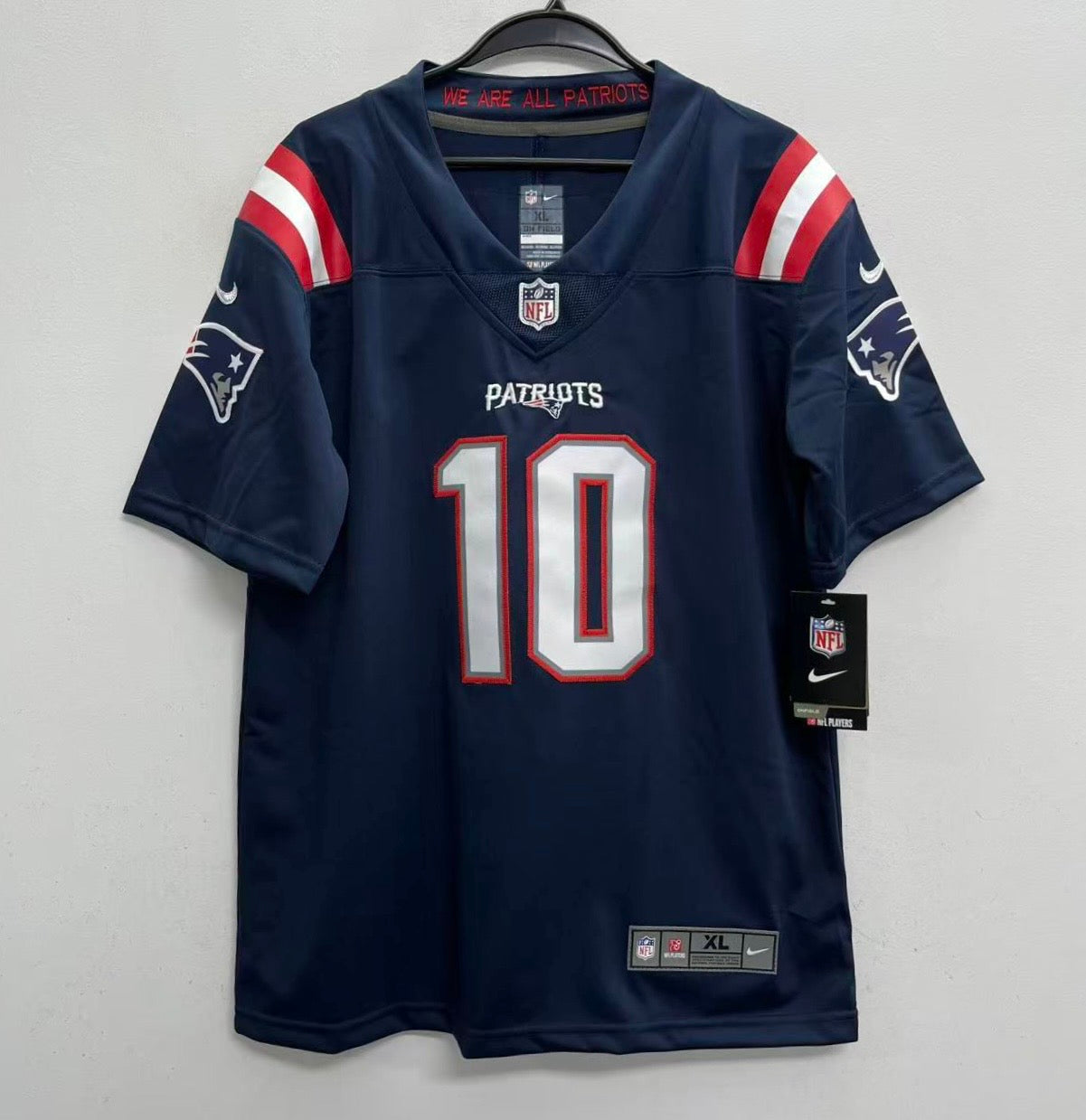 Drake Maye New England Patriots Official NFL Nike YOUTH KIDS Jersey blue