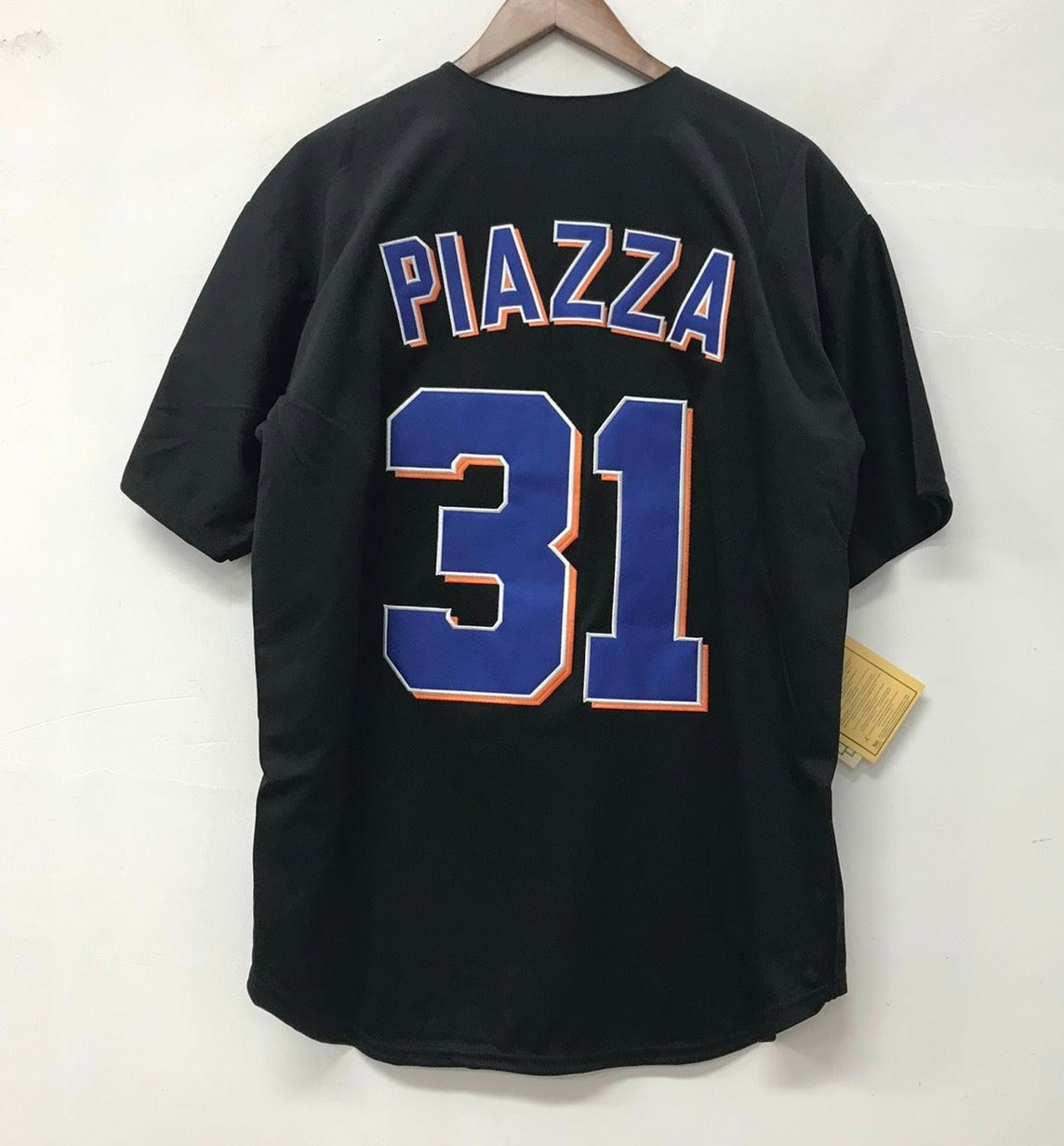 Mike Piazza New York Mets Jersey Mitchell & Ness black