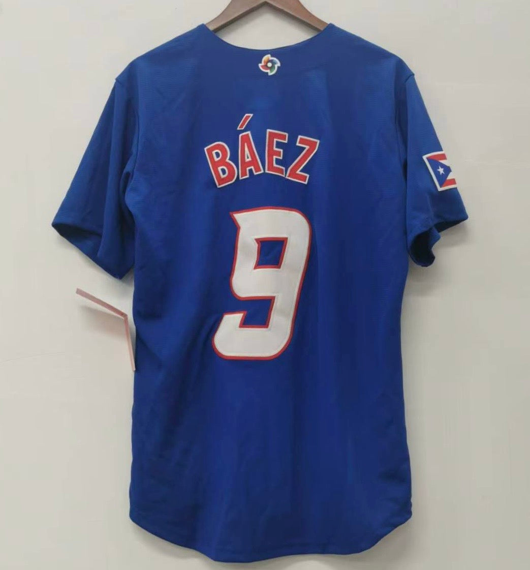 Javier Báez Puerto Rico Official Nike jersey Nike Blue