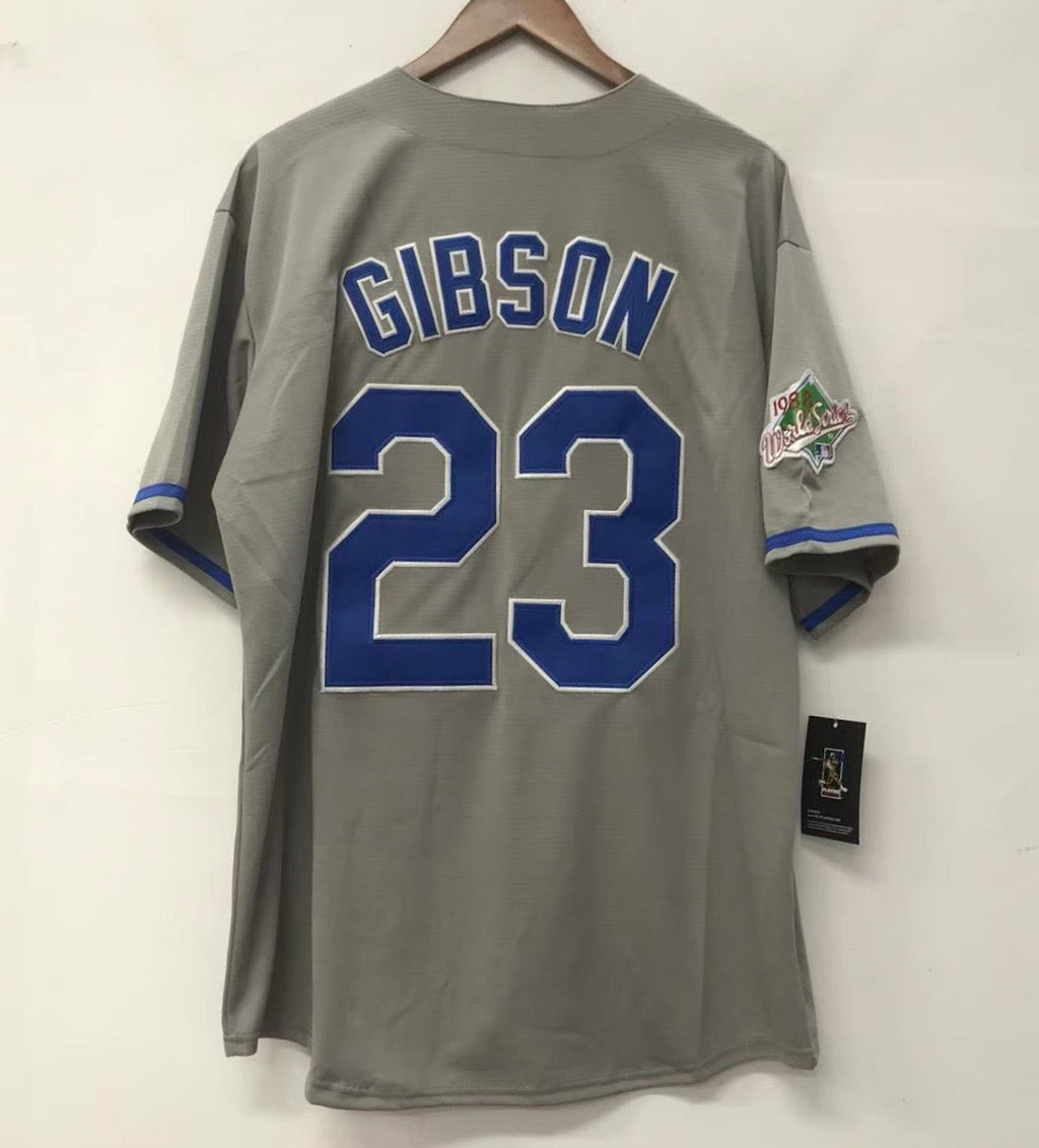 Kirk Gibson Los Angeles Dodgers Majestic Jersey gray