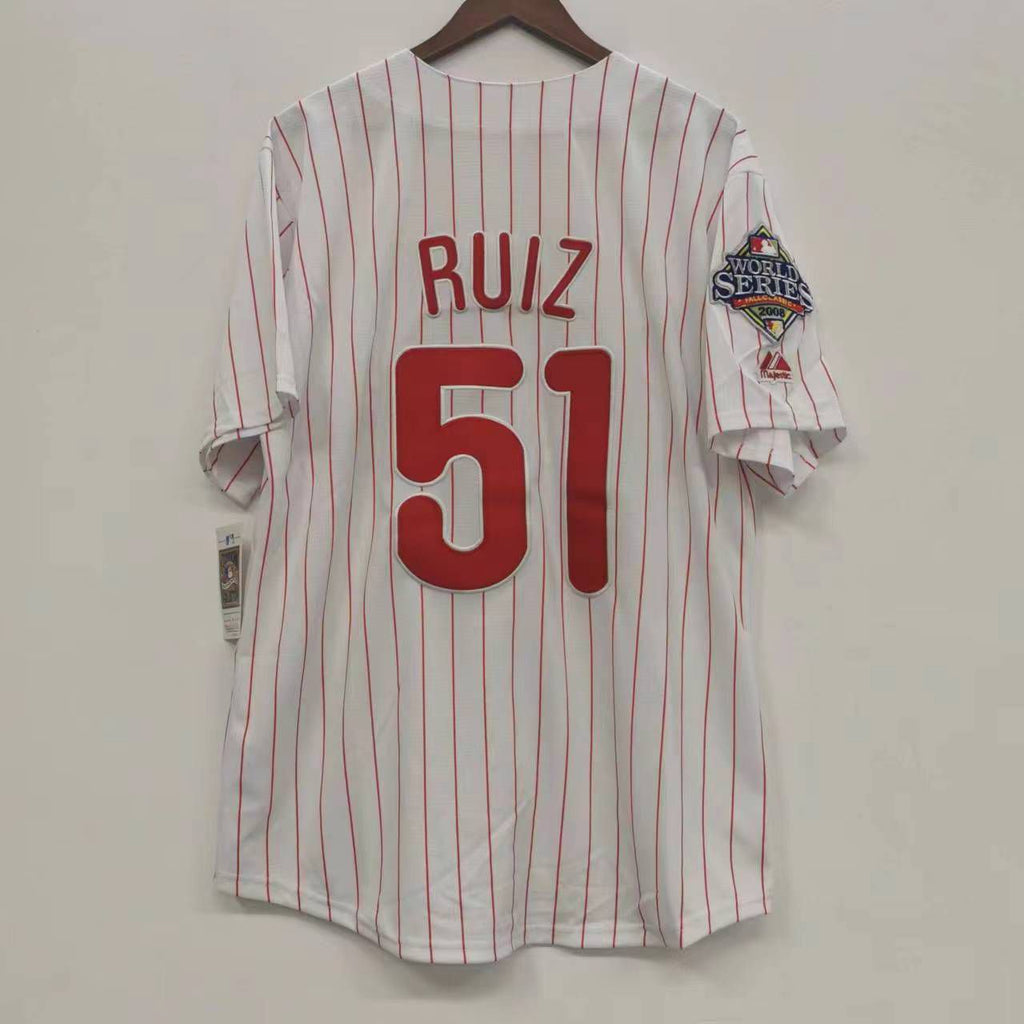 Carlos Ruiz Philadelphia Phillies 2008 World Series Jersey