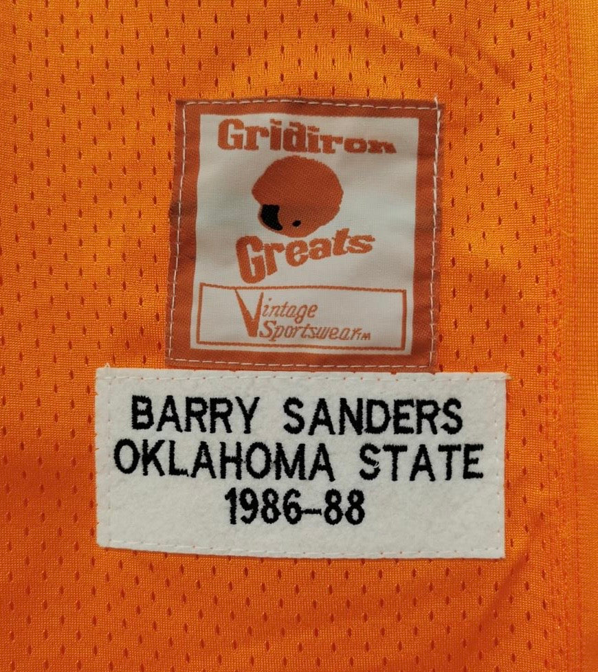 Barry Sanders Oklahoma State Official NCAA Jersey