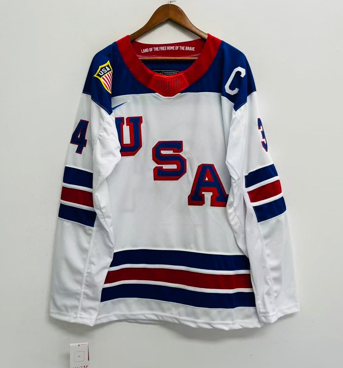Auston Matthews Team USA Hockey Official Nike Jersey white