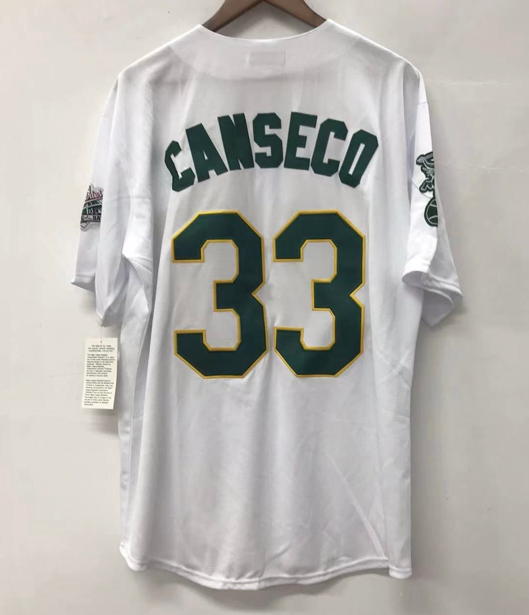 Jose Canseco Oakland A’s Athletics 1989 World Series Jersey