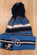 Tennessee Titans Official NFL New Era winter Hat with Pom Pom