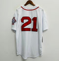 Roger Clemens 1987 Boston Red Sox Official MLB Majestic Jersey