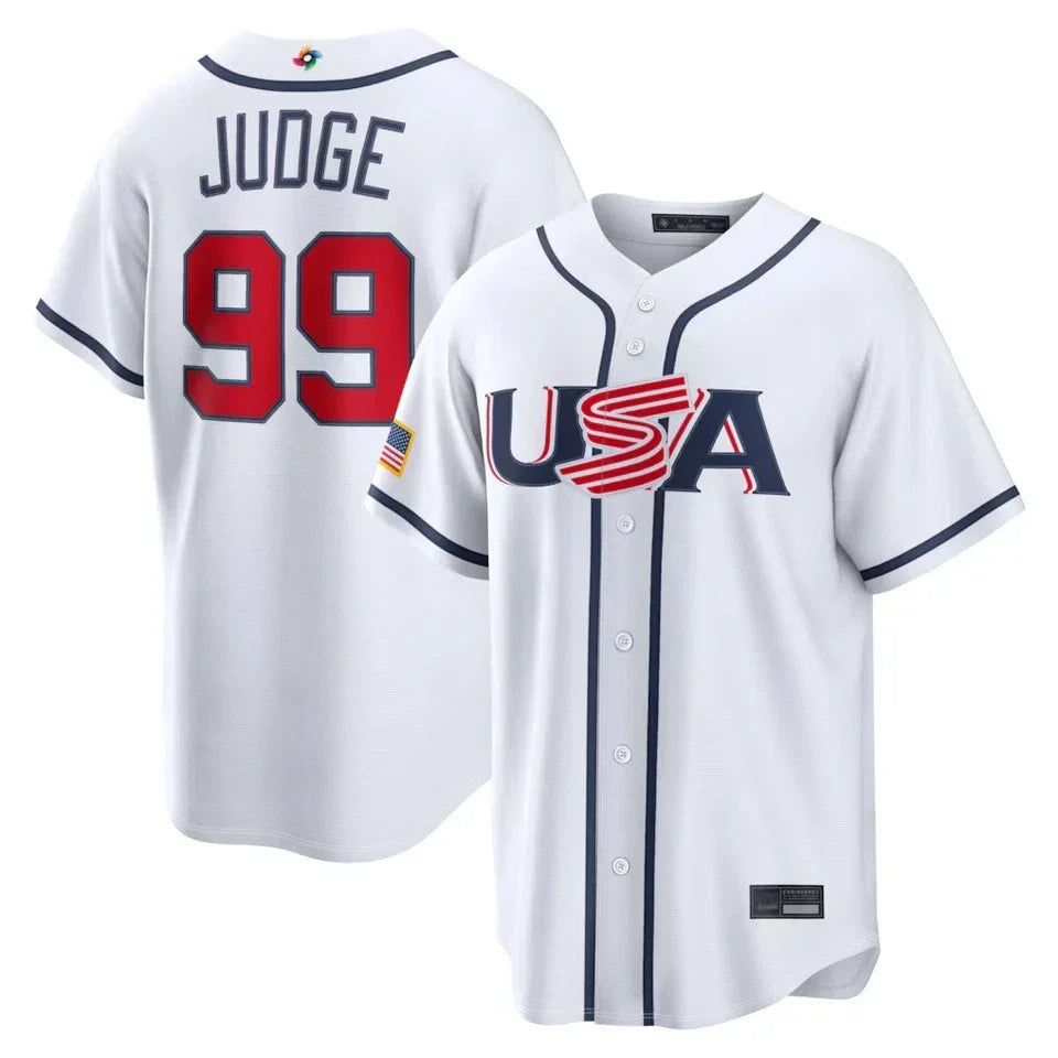 Aaron Judge YOUTH KIDS 2026 Team USA Baseball Official Nike Jersey white