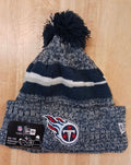 Tennessee Titans Official NFL New Era winter Hat with Pom Pom