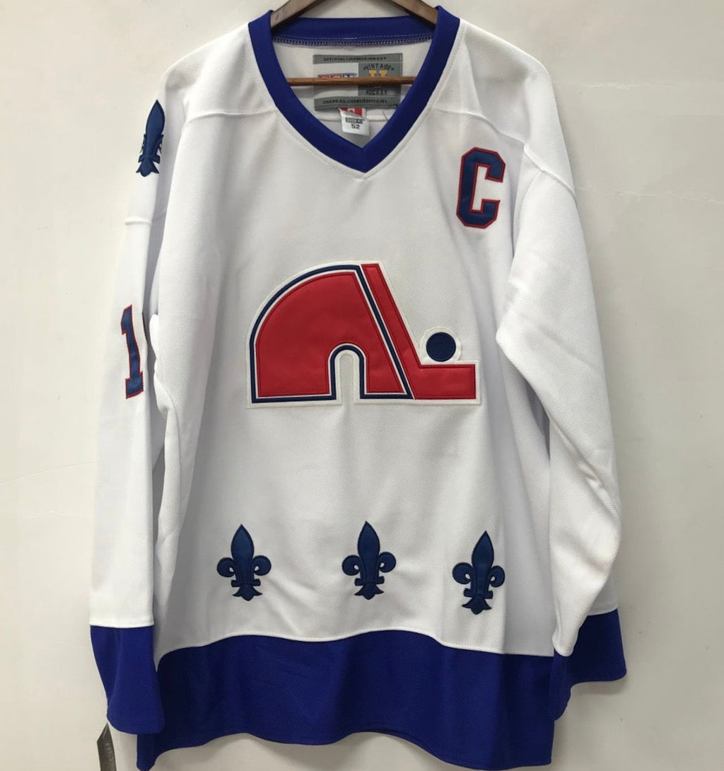 Joe Sakic Quebec Nordiques Official NHL CCM jersey white