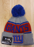 New York Giants NFL New Era winter knit Hat with Pom Pom